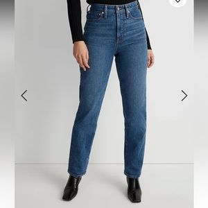 NWT Madewell Curvy Perfect Vintage Straight Jeans size 28 / 6 Mayfield Wash